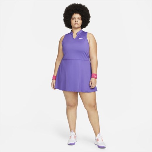 Damska sukienka do tenisowa NikeCourt Dri-FIT Victory (duże rozmiary) - Fiolet Nike 1X okazyjna cena Nike poland