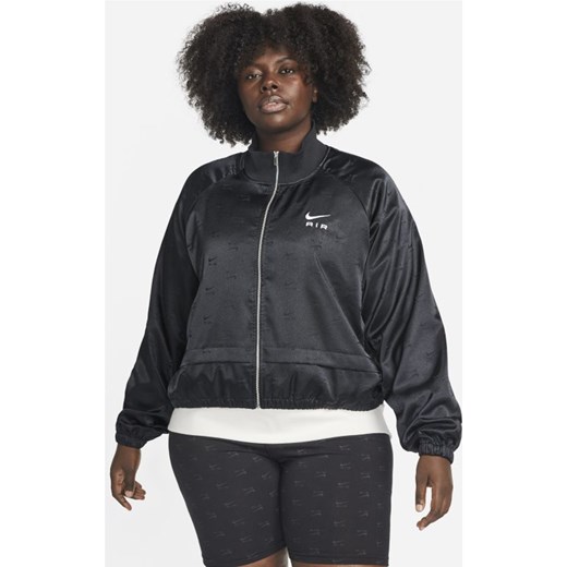 Damska satynowa kurtka z zamkiem na całej długości Nike Air (duże rozmiary) - Nike 1X Nike poland