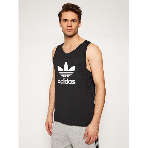 adidas Tank top Trefoil DV1509 Czarny Regular Fit M promocyjna cena MODIVO