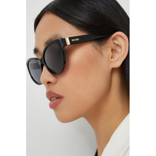 Moschino okulary przeciwsłoneczne damskie kolor czarny Moschino 55 ANSWEAR.com