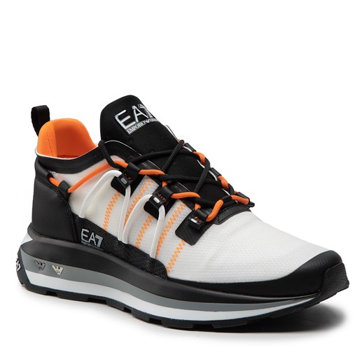 Sneakersy EA7 EMPORIO ARMANI - X8X112 XK268 Q698 Wht/Blk/Orange Fluo ze sklepu eobuwie.pl w kategorii Buty sportowe męskie - zdjęcie 142266490