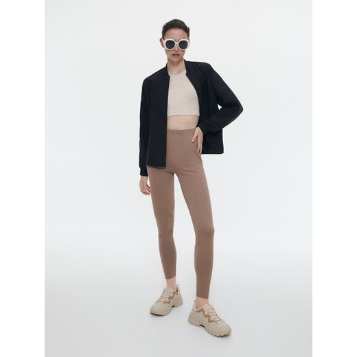 Reserved - Bawełniane legginsy - Beżowy Reserved XL Reserved