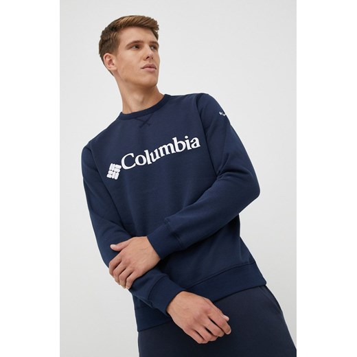 Columbia bluza męska kolor granatowy melanżowa ze sklepu ANSWEAR.com w kategorii Bluzy męskie - zdjęcie 142271033