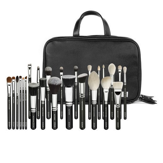 Zoeva Makeup Artist Zoe Bag Zestaw 25 Pędzli i Torba Wizażysty cocolita-pl szary Blendery
