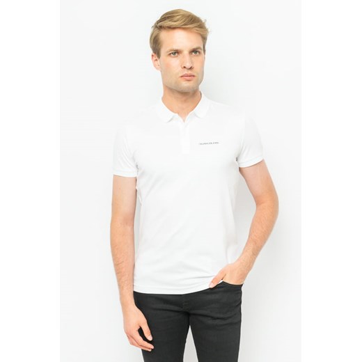 polo męskie calvin klein jeans j30j317439 białe ze sklepu Royal Shop w kategorii T-shirty męskie - zdjęcie 142344240