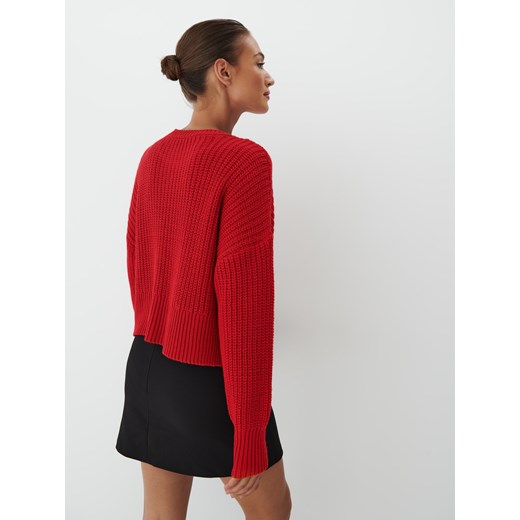 Mohito - Czerwony sweter z napisem - Czerwony Mohito XS Mohito