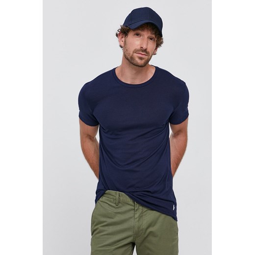 Polo Ralph Lauren T-shirt (3-pack) 714830304005 męski kolor granatowy gładki ze sklepu ANSWEAR.com w kategorii T-shirty męskie - zdjęcie 142368991