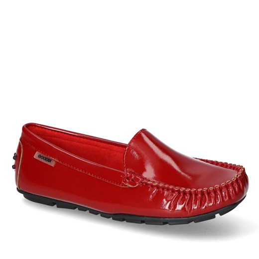 Mokasyny Goodin Czerwone lakier ze sklepu Arturo-obuwie w kategorii Mokasyny damskie - zdjęcie 142375121