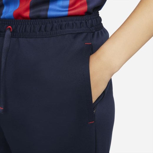 Damskie spodnie piłkarskie Nike Dri-FIT FC Barcelona Travel - Niebieski Nike L Nike poland