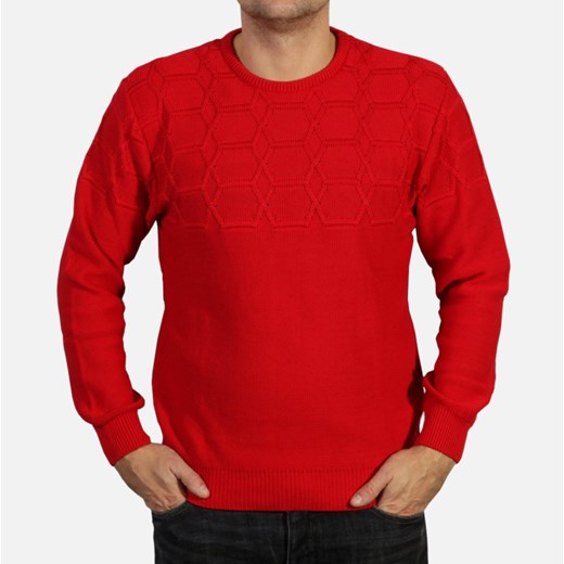 Sweter Willsoor willsoor-sklep-internetowy czerwony sweter