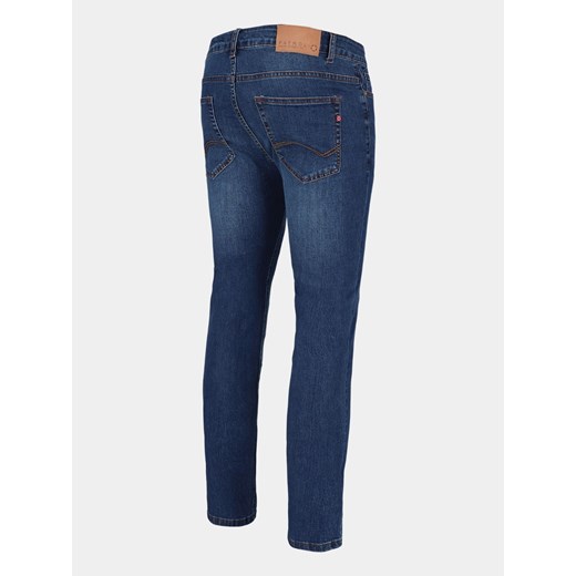 Niebieskie męskie jeansy z dużymi tylnymi kieszeniami, regularny fason D‑JERRY W31 L32 Volcano.pl