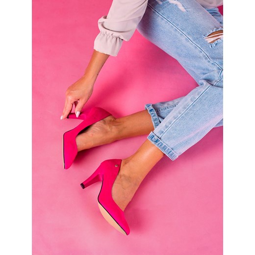 eleganckie czółenka na słupku 39 czasnabuty.pl