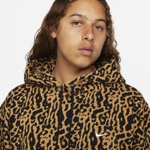 Dzianinowa bluza z kapturem i nadrukiem do skateboardingu Nike SB - Brązowy Nike XL okazja Nike poland