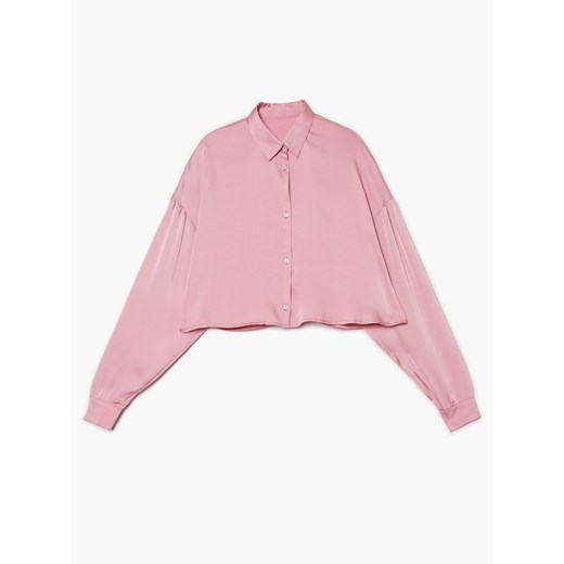 Cropp - Gładka koszula - Różowy Cropp L Cropp