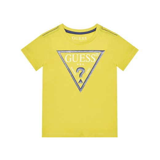 Guess T-Shirt N73I55 K5M20 Żółty Regular Fit Guess 6Y promocja MODIVO