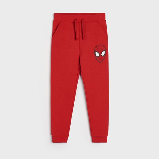 Sinsay - Spodnie dresowe jogger Spiderman - Czerwony Sinsay 110 Sinsay