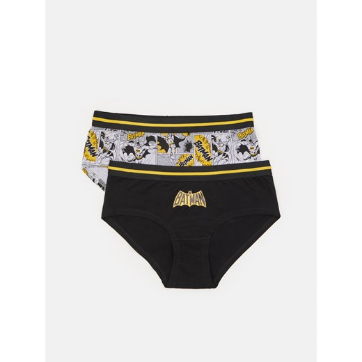 Sinsay - Majtki hipster Batman 2 pack - Wielobarwny Sinsay L Sinsay