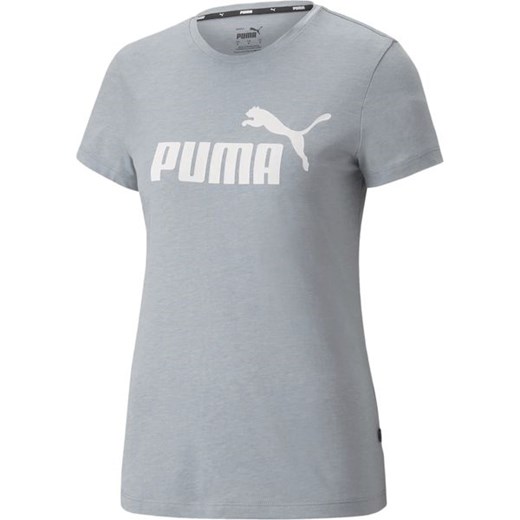 Koszulka damska Essentials Logo Heather Tee Puma ze sklepu SPORT-SHOP.pl w kategorii Bluzki damskie - zdjęcie 142503443