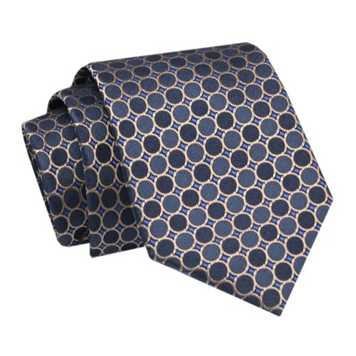 Krawat - ALTIES - Granat, Grochy KRALTS0744 ze sklepu JegoSzafa.pl w kategorii Krawaty - zdjęcie 142509534