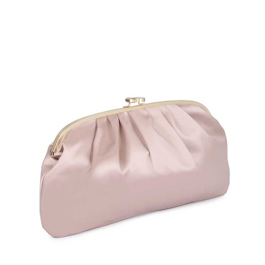 Elegancka torebka do ręki z beżowej tkaniny kazar x kasia wedding Kazar Kazar