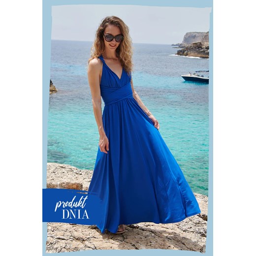 Sukienka infinity maxi Whispering Blue, S/M S/M NAOKO wyprzedaż