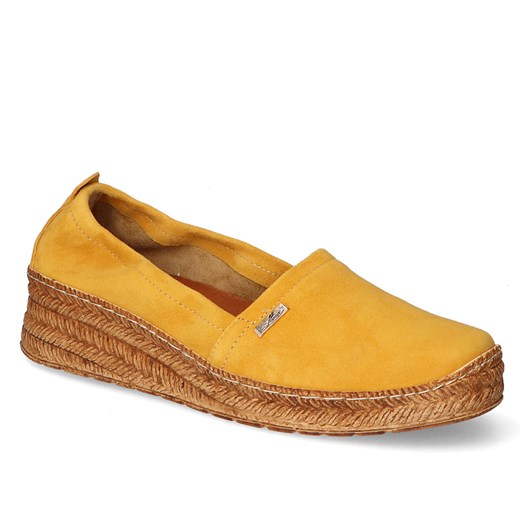 Espadryle Lemar 10125 Żółte Zamsz ze sklepu Arturo-obuwie w kategorii Espadryle damskie - zdjęcie 142588080