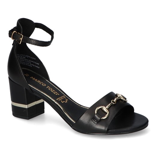 Sandały Marco Tozzi 2-28306-28/085 Czarne/Złote ze sklepu Arturo-obuwie w kategorii Sandały damskie - zdjęcie 142588383