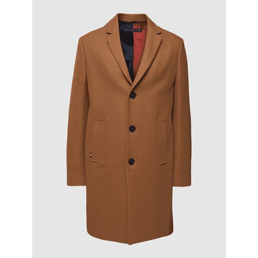 Płaszcz z detalem z logo model ‘DRESSED CASUAL WOOL MIX’ Tommy Hilfiger XL Peek&Cloppenburg 