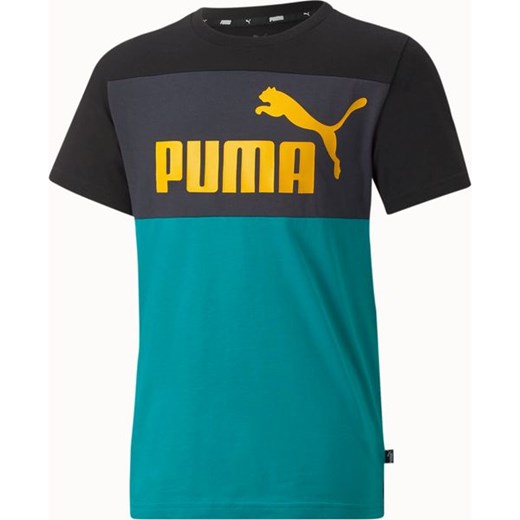 Koszulka juniorska ESS+ Colorblock Tee B Puma Puma 152cm SPORT-SHOP.pl