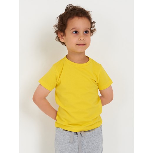 GATE Jednokolorowa bawełniana elastyczna koszulka chłopięca 2Y ze sklepu gateshop w kategorii T-shirty chłopięce - zdjęcie 142592233