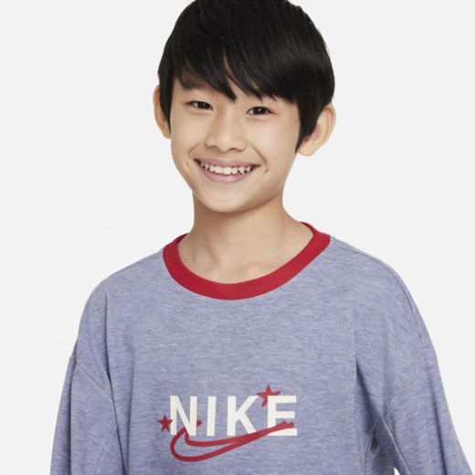 Bluza treningowa z półokrągłym dekoltem dla dużych dzieci (chłopców) Nike Nike XS Nike poland