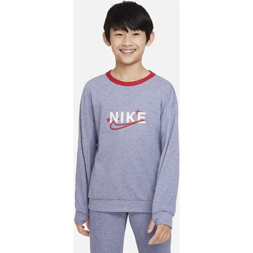 Bluza treningowa z półokrągłym dekoltem dla dużych dzieci (chłopców) Nike Nike L Nike poland