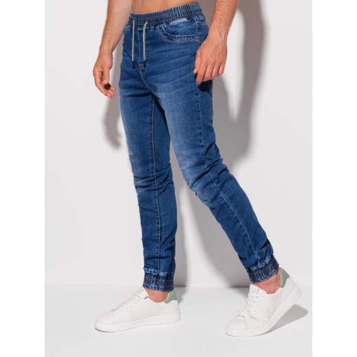 Spodnie męskie jeansowe 1251P - niebieskie Edoti.com 35 Edoti