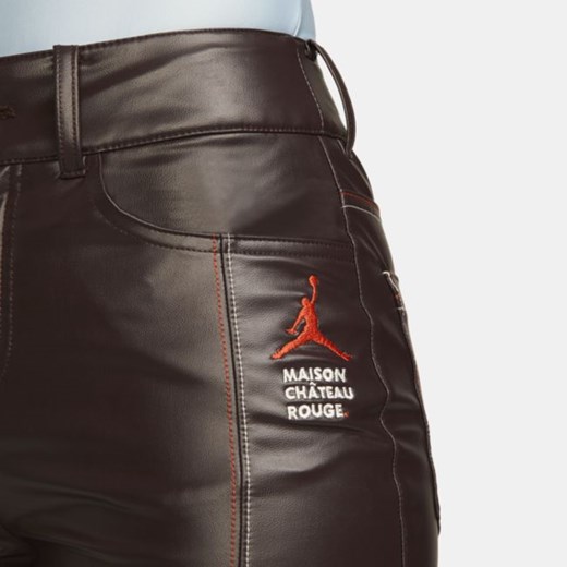 Spodnie damskie Jordan x Maison Château Rouge - Brązowy Jordan 42 Nike poland