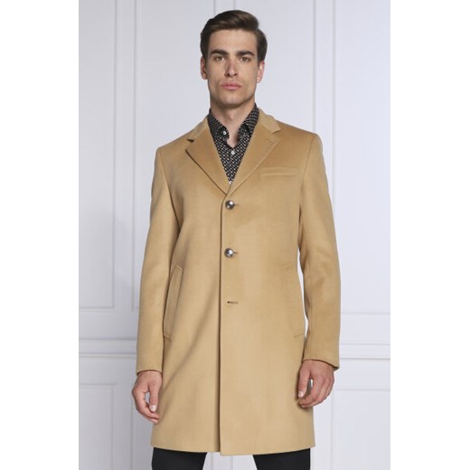 BOSS Wełniany płaszcz H-Hyde-224 | z dodatkiem kaszmiru 52 Gomez Fashion Store