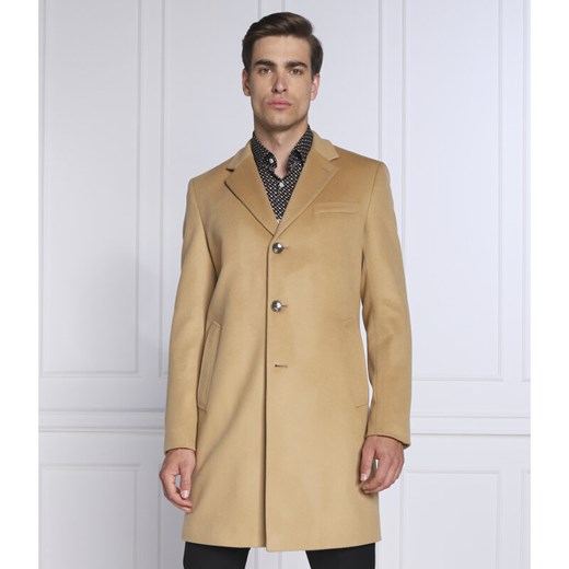 BOSS Wełniany płaszcz H-Hyde-224 | z dodatkiem kaszmiru 58 Gomez Fashion Store
