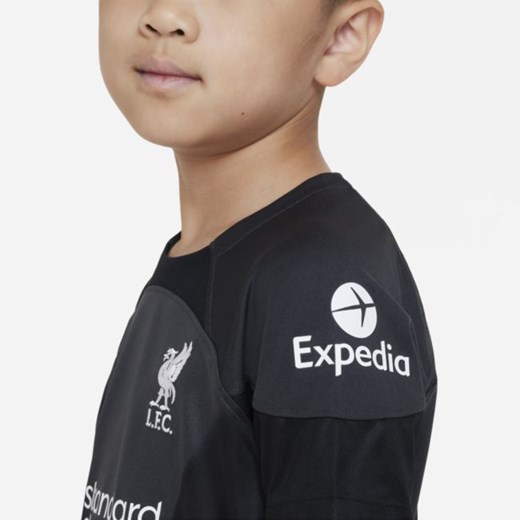 Strój piłkarski dla małych dzieci Nike Liverpool F.C. 2022/23 Goalkeeper - Szary Nike M Nike poland