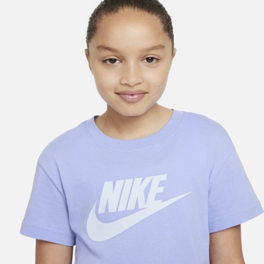 T-shirt dla dużych dzieci Nike Sportswear - Fiolet Nike S Nike poland
