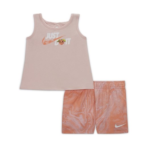 Zestaw koszulka bez rękawów i spodenki dla niemowląt (12–24 M) Nike - Różowy Nike 18 Nike poland