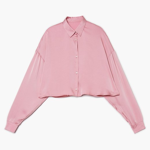 Cropp - Gładka koszula - Różowy Cropp S Cropp