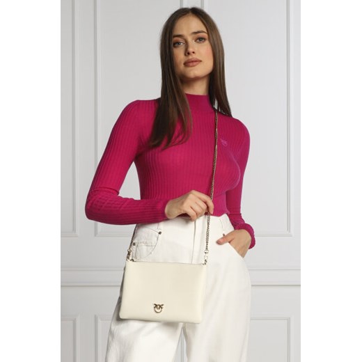Pinko Skórzana kopertówka FLAT CLASSIC SIMPLY 1 VITELLO Pinko Uniwersalny Gomez Fashion Store