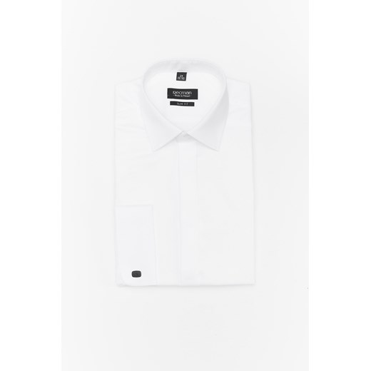 Biała koszula na spinki Recman Saverne 3093 slim fit Recman 176/182/38 Eye For Fashion