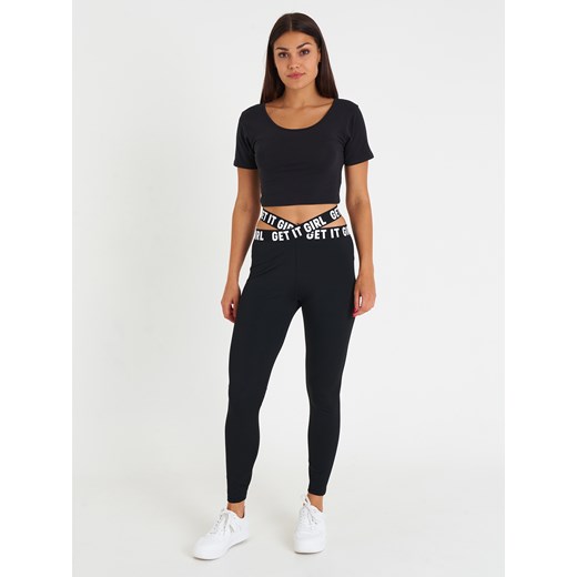 GATE Legginsy sportowe z napisem na pasie XS Gate XL gateshop promocyjna cena