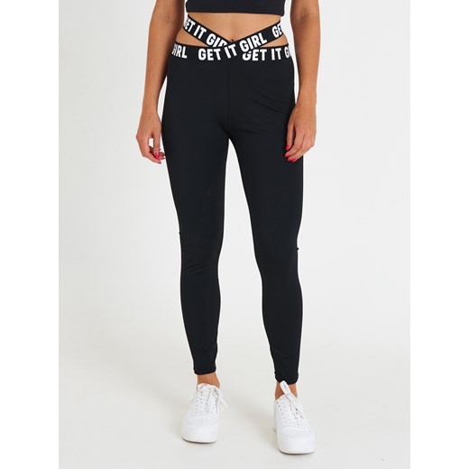GATE Legginsy sportowe z napisem na pasie XS Gate XS okazja gateshop