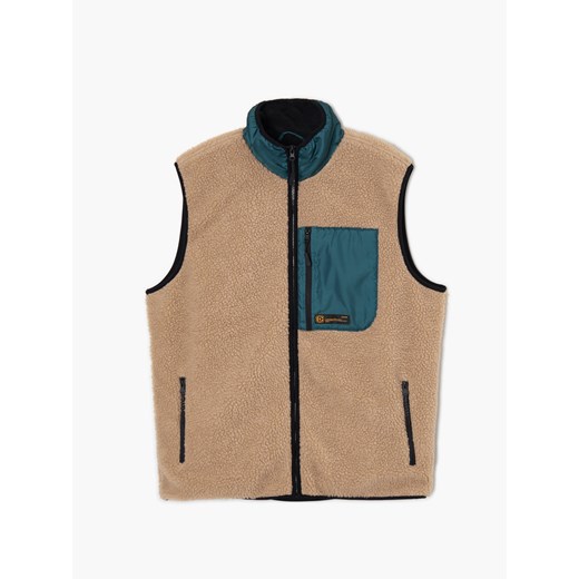 Cropp - Jasna kamizelka sherpa - Beżowy Cropp XL Cropp