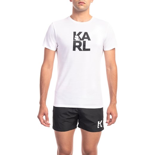 Koszulka w kolorze białym Karl Lagerfeld M wyprzedaż Limango Polska