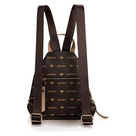 Plecak w kolorze brązowym - 30 x 35 x 13 cm Lucky Bees onesize okazyjna cena Limango Polska