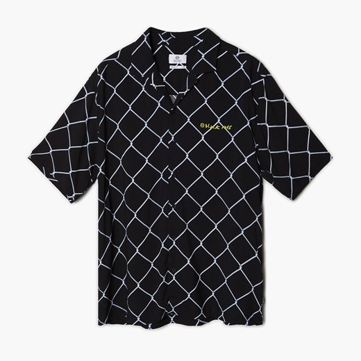 Cropp - Czarna koszula z krótkimi rękawami - Czarny Cropp XL Cropp promocja