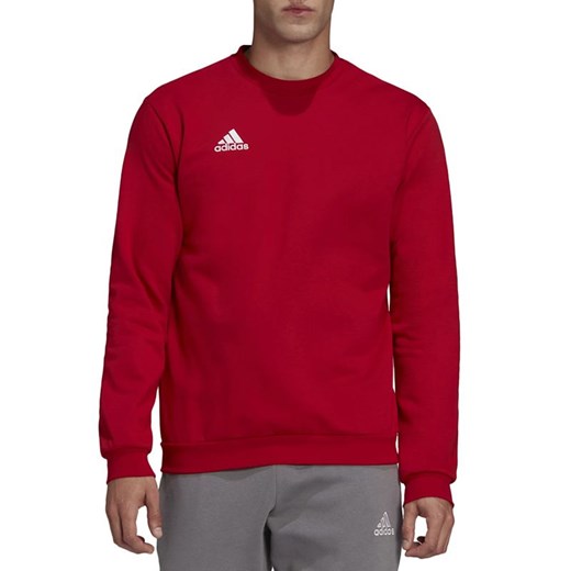 Bluza adidas Entrada 22 HB0577 - czerwona ze sklepu streetstyle24.pl w kategorii Bluzy męskie - zdjęcie 142855534