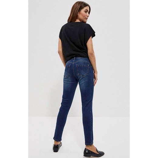 Jeansy push up 3720, Kolor granatowy, Rozmiar XS, Moodo S Primodo